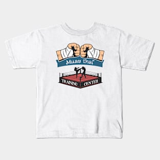 Muay Thai Boxing Training Kids T-Shirt